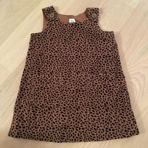 Baby Gap Girl’s Animal Print Pinafore Dress Size 2